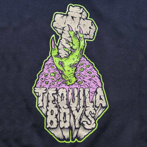 TEQUILA BOYS ZOMBIE SWEATER FRONT DETAIL